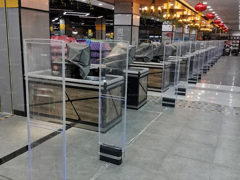 Lanțul de supermarketuri a instalat dispozitivul antifurt cubic beauty emeno supermarket AM8089